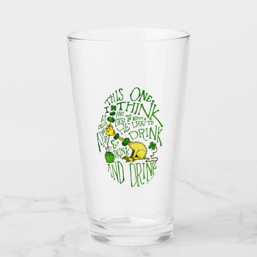 Dr. Seuss | Yink - St. Patrick's Day Glas (Voorkant)