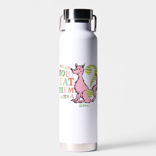 Dr. Seuss | Zou je ze met een vos eten? Waterfles (Voorkant)