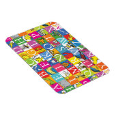 Dr. Seuss's ABC Colorful Block Letter Pattern Magneet (Rechterzijde)