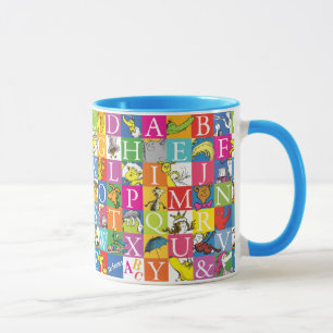 Dr. Seuss's ABC Colorful Block Letter Pattern Mok