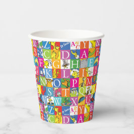 Dr. Seuss's ABC Colorful Block Letter Pattern Papieren Bekers
