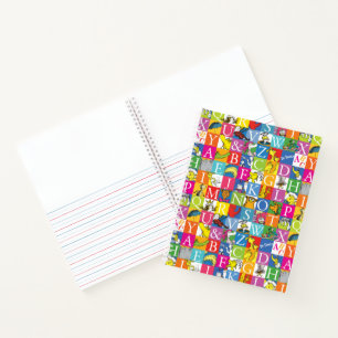 Dr. Seuss's ABC Kleurrijk Blokletterpatroon Notitieboek