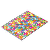 Dr. Seuss's ABC Kleurrijk Blokletterpatroon Notitieboek (Linkerzijde)