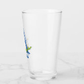 Dr. Seuss's ABC: Letter A - Blauw | Voeg je naam Glas (Links)
