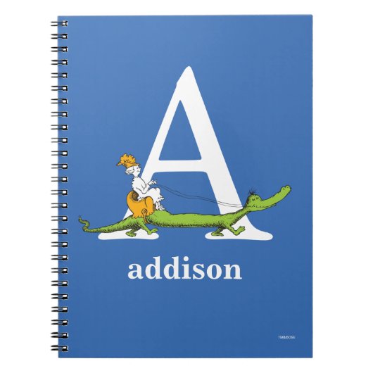 Dr. Seuss's ABC: Letter A - White | Add Your Name Notitieboek (Voorkant)