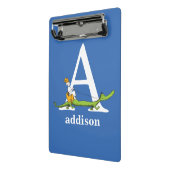 Dr. Seuss's ABC: Letter A - Wit | Voeg uw naam toe Mini Klembord (Angled2)