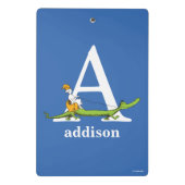 Dr. Seuss's ABC: Letter A - Wit | Voeg uw naam toe Mini Klembord (Achterkant)