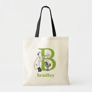 Dr. Seuss's ABC: Letter B - Groen Voeg je naam t Tote Bag
