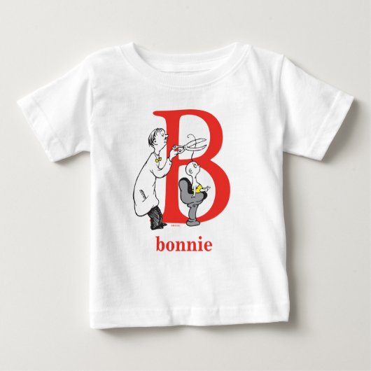Dr. Seuss's ABC: Letter B - Rood | Voeg uw naam to (Voorkant)