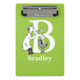 Dr. Seuss's ABC: Letter B - Wit Voeg je naam toe Mini Klembord