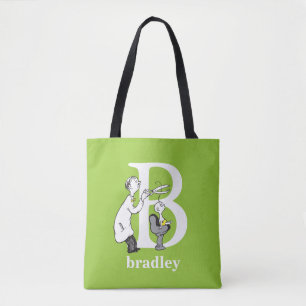 Dr. Seuss's ABC: Letter B - Wit Voeg uw naam toe Tote Bag