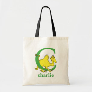 Dr. Seuss's ABC: Letter C - Groen Voeg je naam t Tote Bag