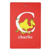 Dr. Seuss's ABC: Letter C - Wit | Voeg uw naam toe Mini Klembord (Achterkant)
