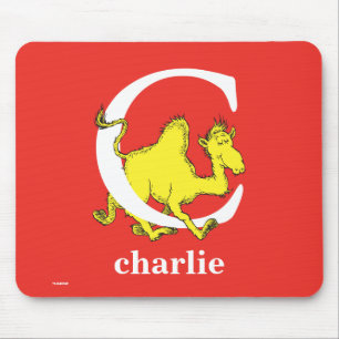 Dr. Seuss's ABC: Letter C - Wit Voeg uw naam toe Muismat
