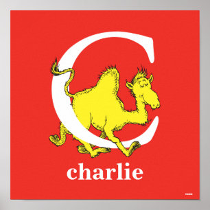 Dr. Seuss's ABC: Letter C - Wit   Voeg uw naam toe Poster