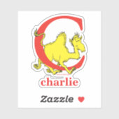 Dr. Seuss's ABC: Letter C - Wit | Voeg uw naam toe Sticker (Vel)