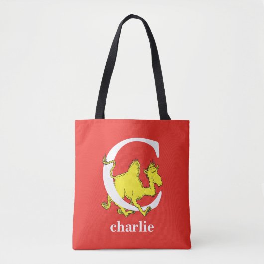 Dr. Seuss's ABC: Letter C - Wit | Voeg uw naam toe Tote Bag (Voorkant)