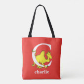 Dr. Seuss's ABC: Letter C - Wit | Voeg uw naam toe Tote Bag (Achterkant)
