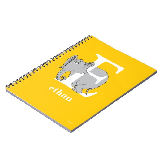 Dr. Seuss's ABC: Letter E - White | Add Your Name Notitieboek (Linkerzijde)