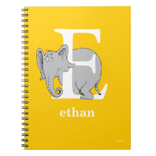 Dr. Seuss's ABC: Letter E - White | Add Your Name Notitieboek (Voorkant)