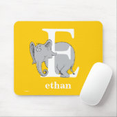 Dr. Seuss's ABC: Letter E - Wit | Voeg je naam toe Muismat (Met muis)