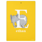 Dr. Seuss's ABC: Letter E - Wit | Voeg uw naam toe Klembord (Achterkant)