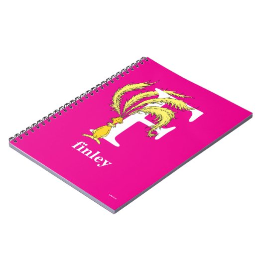 Dr. Seuss's ABC: Letter F - White | Add Your Name Notitieboek (Linkerzijde)