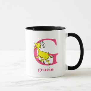 Dr. Seuss's ABC: Letter G - Roze Voeg je naam to Mok