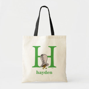 Dr. Seuss's ABC: Letter H - Groen Voeg je naam t Tote Bag