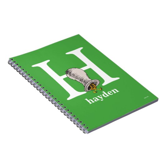 Dr. Seuss's ABC: Letter H - White | Add Your Name Notitieboek (Rechterzijde)