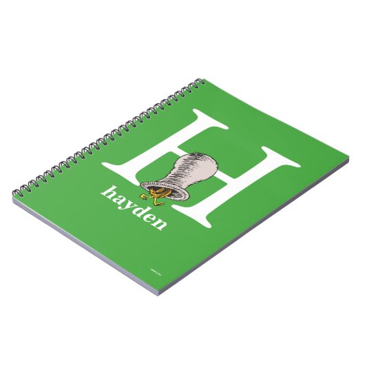 Dr. Seuss's ABC: Letter H - White | Add Your Name Notitieboek (Linkerzijde)