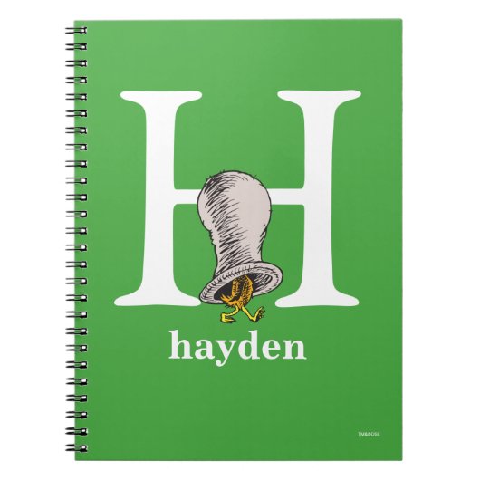 Dr. Seuss's ABC: Letter H - White | Add Your Name Notitieboek (Voorkant)