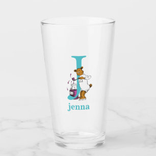 Dr. Seuss's ABC: Letter J - Turkoois Voeg uw naa Glas