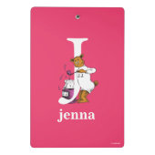 Dr. Seuss's ABC: Letter J - Wit | Voeg uw naam toe Mini Klembord (Achterkant)