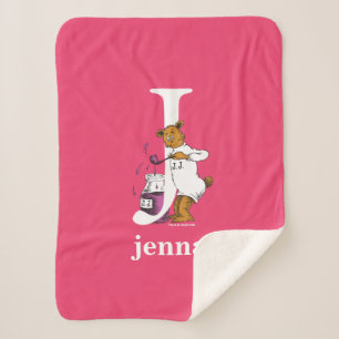 Dr. Seuss's ABC: Letter J - Wit   Voeg uw naam toe Sherpa Deken
