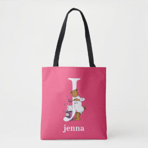 Dr. Seuss's ABC: Letter J - Wit Voeg uw naam toe Tote Bag