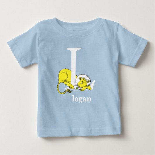 Dr. Seuss's ABC: Letter L - Wit | Voeg uw naam toe (Voorkant)
