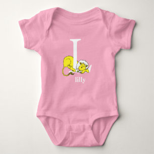 Dr. Seuss's ABC: Letter L - Wit Voeg uw naam toe Romper