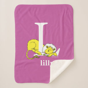 Dr. Seuss's ABC: Letter L - Wit   Voeg uw naam toe Sherpa Deken