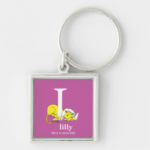 Dr. Seuss's ABC: Letter L - Wit   Voeg uw naam toe Sleutelhanger
