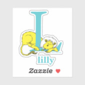 Dr. Seuss's ABC: Letter L - Wit | Voeg uw naam toe Sticker (Vel)