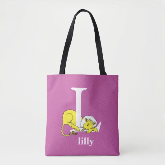 Dr. Seuss's ABC: Letter L - Wit | Voeg uw naam toe Tote Bag (Voorkant)
