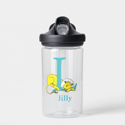 Dr. Seuss's ABC: Letter L - Wit | Voeg uw naam toe Waterfles (Voorkant)