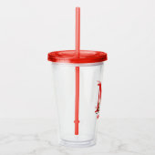 Dr. Seuss's ABC: Letter M - Wit | Voeg uw naam toe Acryl Drinkbeker (Rechts)