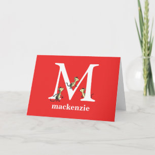 Dr. Seuss's ABC: Letter M - Wit   Voeg uw naam toe Kaart