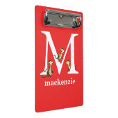 Dr. Seuss's ABC: Letter M - Wit | Voeg uw naam toe Mini Klembord (Schuin)