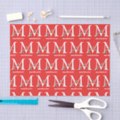 Dr. Seuss's ABC: Letter M - Wit | Voeg uw naam toe Tissuepapier (Craft)