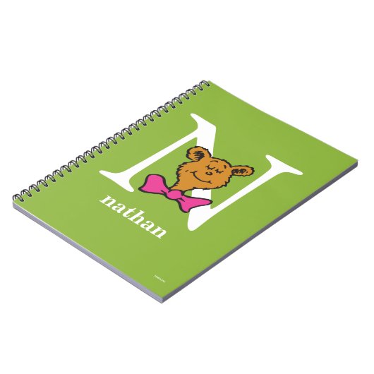 Dr. Seuss's ABC: Letter N - Wit | Voeg uw naam toe Notitieboek (Linkerzijde)