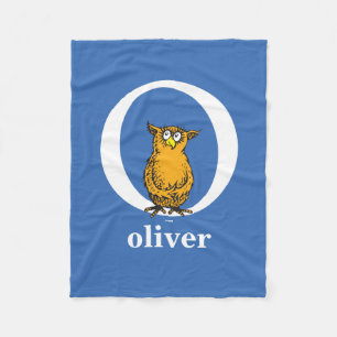 Dr. Seuss's ABC: Letter O - White   Add Your Name Fleece Deken