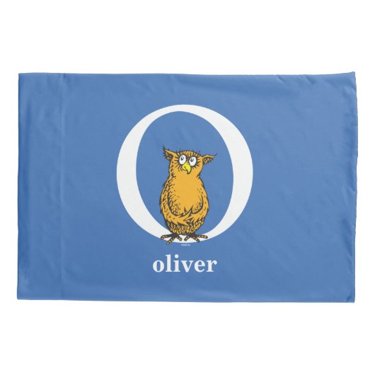 Dr. Seuss's ABC: Letter O - White | Add Your Name Kussensloop (Achterkant)